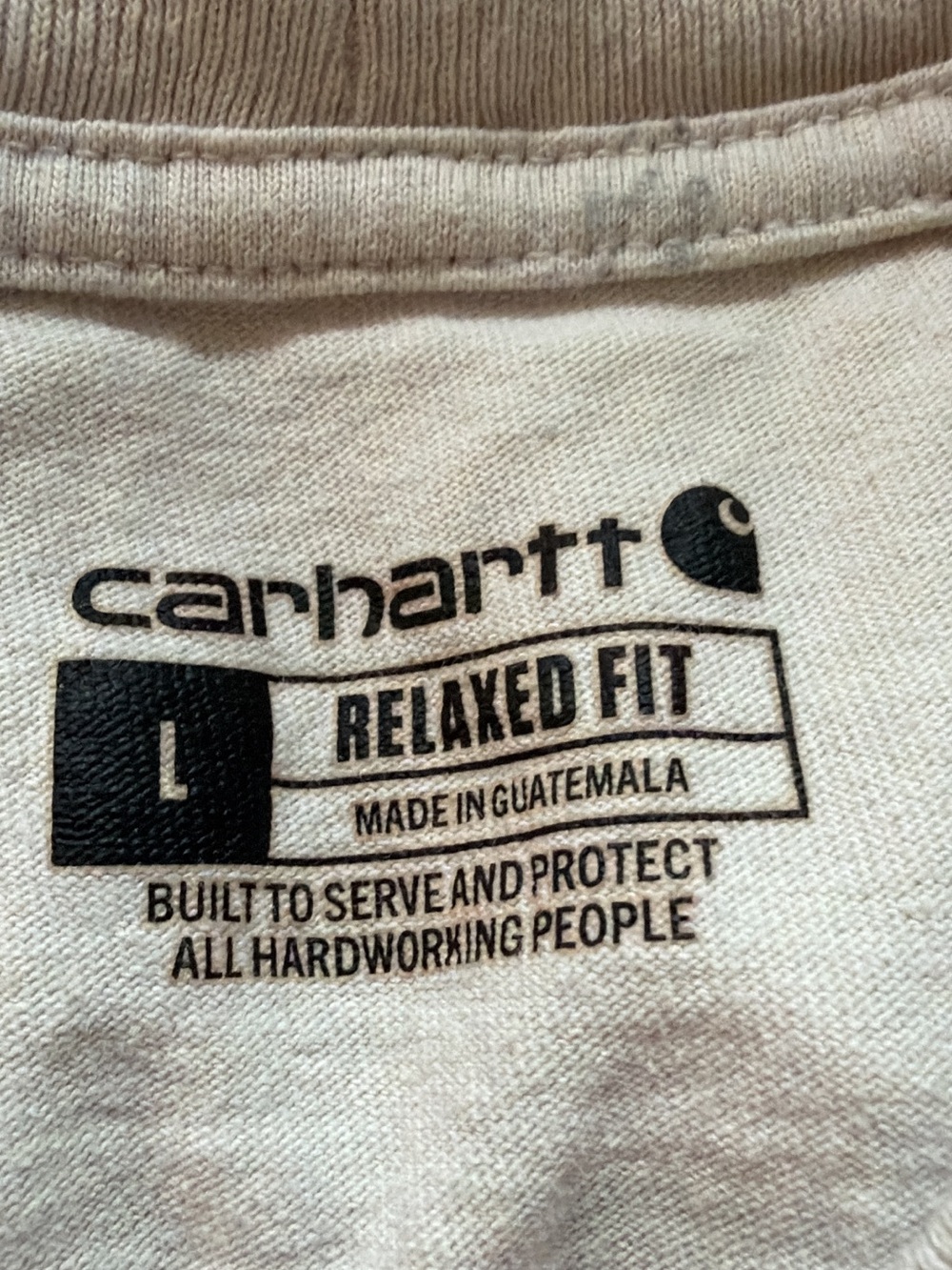 CARHARTT - 6 Men’s Short and Long Sleeve Shirts, Size Large (Loose /Relaxed Fit) - Picture 4 of 12